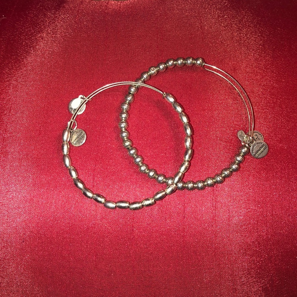 Alex and ani silver bracelet set